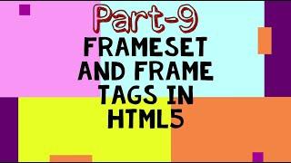 Introduction to Frameset and Frame Tags in HTML5 using VSCode  ||  HTML Part-8  ||  By Master Eagle