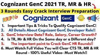 ????Cognizant GenC 2021 Latest Interview Preparation! Imp. Tips & Tricks to Crack CTS TR, MR & HR Ro