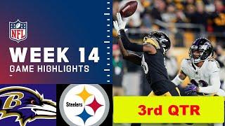 Baltimore Ravens vs. Pittsburgh Steelers Full Highlights 3rd QTR | NFL Week 14, 2022