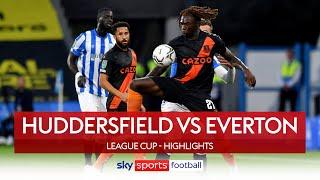 Everton secure late win despite Kean red card | Huddersfield 1-2 Everton | League Cup Highlights