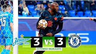 Chelsea vs Zenit 3-3 (Away) Highlights & Goals  - Champions League 2021-2022