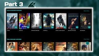 How To Create a Responsive Movie Website Using HTML CSS only | Create a Movie Website part 3 |