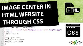 How to Center an Image in HTML through CSS