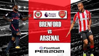 HIGHLIGHTS | ARSENAL VS BRENTFORD | PREMIER LEAGUE 2021-2022 | PREDICTION  PES 2021