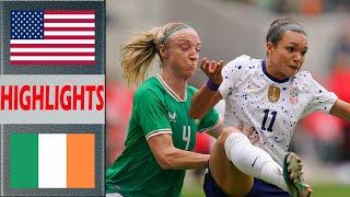 USA vs Ireland Highlights | Women's Football Friendly International 2nd Leg | 4.11.2023