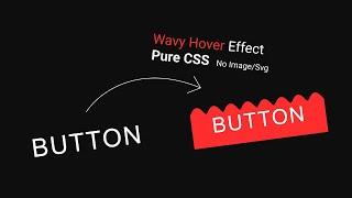 Create Awesome Wavy Button Hover Effect. Pure CSS Wavy Design | HTML | CSS #csstrick #purecss