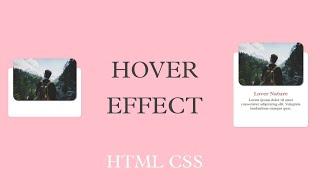 Card hover effect HTML CSS/JD Tutorial