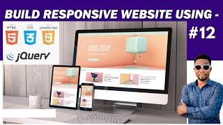 Learn How to Build a Modern Responsive Website with Html Css Bootstrap & Javascript in Part 12