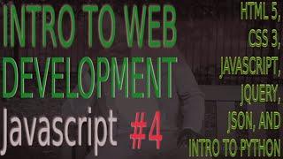 Intro To Web Development Javascript #4 |Javascript Tutorial Basic 2022