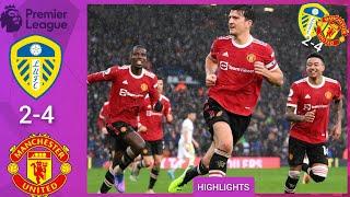 Leeds United vs Manchester United 2-4 : Résumé Premier League 2021/22 - Highlights Leeds vs Man Utd