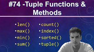 #74 - Tuple Functions & Methods | Python Tutorial For Beginners in Hindi