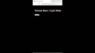 How to Add DARK MODE On Any Website  | HTML CSS & JAVASCRIPT #html #css #dark #darkmode #shorts