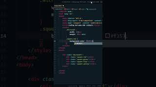 Cara Membuat Logo Microsoft Html & Css di Visual Studio Code #shorts