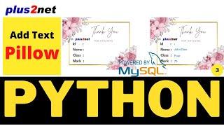 Creating bulk certificates using data from MySQL by Pillow in Python