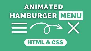 How To Make Animated Menu Icon Using Html and Pure CSS