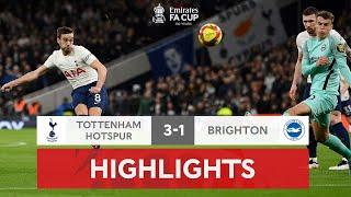 Kane Double Sends Spurs Flying Through | Tottenham Hotspur 3-1 Brighton | Emirates FA Cup 2021-22