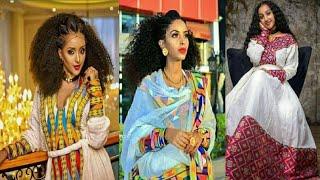 #Habesha kemis #Ethiopian traditional #cultural dress #new design #Ethiopian new habesha kemis