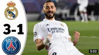 Real Madrid vs PSG 3-1 Extended Highlights All Goals 2022D