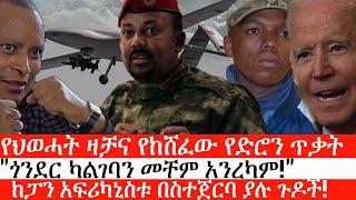 Ethiopia: ሰበር ዜና -የህወሓት ዛቻና የከሸፈው የድሮን ጥቃት|"ጎንደር ካልገባን መቸም አንረካም!|"ከፓን አፍሪካኒስቱ በስተጀርባ ያሉ ጉዶች|ኢትዮታይምስ