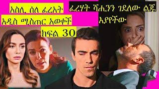 Dir Ena Mag 30| አስሊ ስለ ፈረሃት አዲስ ሚስጥር አወቀች አባቱ | ፈረሃት ሻሒንን ገደለው ልጁ እያየችው | ድርና ማግ ክፍል 30