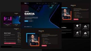 Build a Complete Responsive Portfolio Website Using Html Css Bootstrap 5