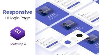 Login page ui with bootstrap 4 tutorial for beginners