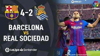 Barcelona vs Real Sociedad 4-2 | All Goals & Highlights | LaLiga Santander 2021/22 | 15/08/2021