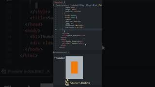 Thunder effect made with CSS | CSS animations