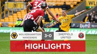 Podence Double Sweeps Aside Blades | Wolves 3-0 Sheffield United | Emirates FA Cup 2021-22