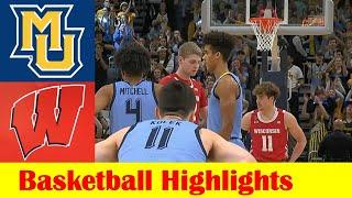 Wisconsin vs Marquette Basketball Game Highlights 12 3 2022