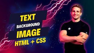 How to Add Image in Text Background using HTML and CSS #html #css #htmlcss #webdesign