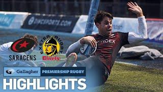 Saracens v Exeter Chiefs - HIGHLIGHTS | What About That! Unreal! | Gallagher Premiership 2022/23