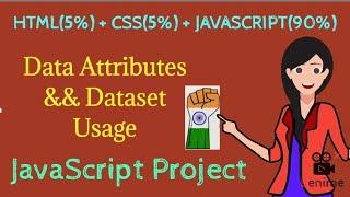 [HINDI] - Data Attributes && Dataset based Javascript Project for Beginners | BiT