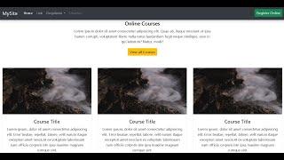 Bootstrap - Learn How to Create the Responsive 'Educational Website' using Bootstrap