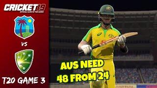 West Indies v Australia - T20 Game 3 Highlights - Cricket 19 (VERY EPIC)