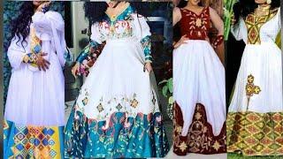 #Habesha kemis #Ethiopian cultural #dress new style best #ethiopian traditional #የሀበሻ #ልብሶች