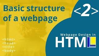 HTML Webpage Design Part 2: Basic structure of a webpage