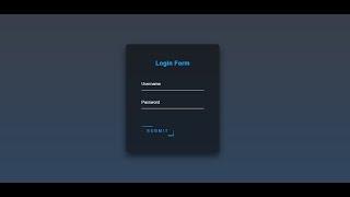 Animated Login Form Using Only HTML & CSS