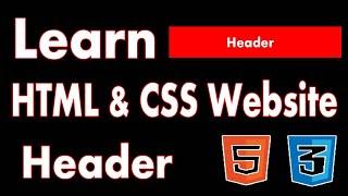 Website Header Design Using Html-Css | Header | Html-Css | (The Easy Way)