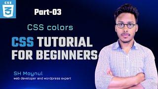 CSS Tutorial for Beginners |  css colors | part-03