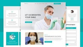 Complete Responsive Dentist Website Design Using HTML - CSS - JavaScript - BOOTSTRAP - PHP - MySQL