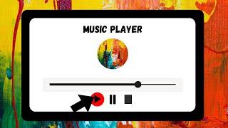 Music Player Using HTML, CSS, and JavaScript.