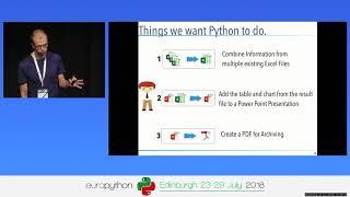 Stefan Baerisch - The Boring Python Office Talk   Automate Powerpoint, Excel, and PDF with Python