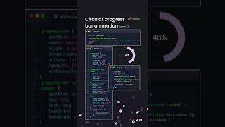 Circular progress bar animation #websitedesign #animation #circularbar #css3 #html5 #beginners