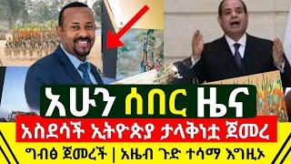 ሰበር መረጃ - ታላቅ አስደሳች ዜና ኢትዮጵያ ታላቅነቷ ጀመረ | ግብፅ ጀመረች ምስጥራዊ መረጃ ወጣ | ጁንታዋ አዜብ መስፍን ጉድ ወጣ | Abel Birhanu