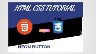 Neon lighting button using html and css | html css tutorial for beginners