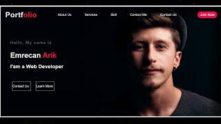 #1 Professional Portfolio Website using HTML CSS | Step by Step | Best  Website Design