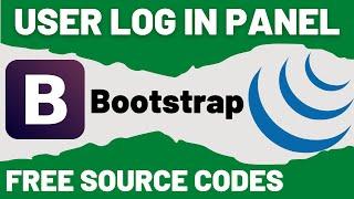 How to make user login panel? - Bootstrap