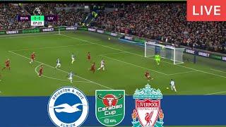 BRIGHTON VS LIVERPOOL LIVE MATCH TODAY PREVIEW FA CUP 2022 -23 WATCH Along PES21