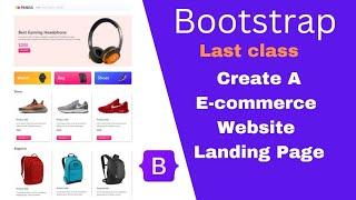 Creating a Responsive Shopping Website Landing Page with Bootstrap - Step-by-Step | #website